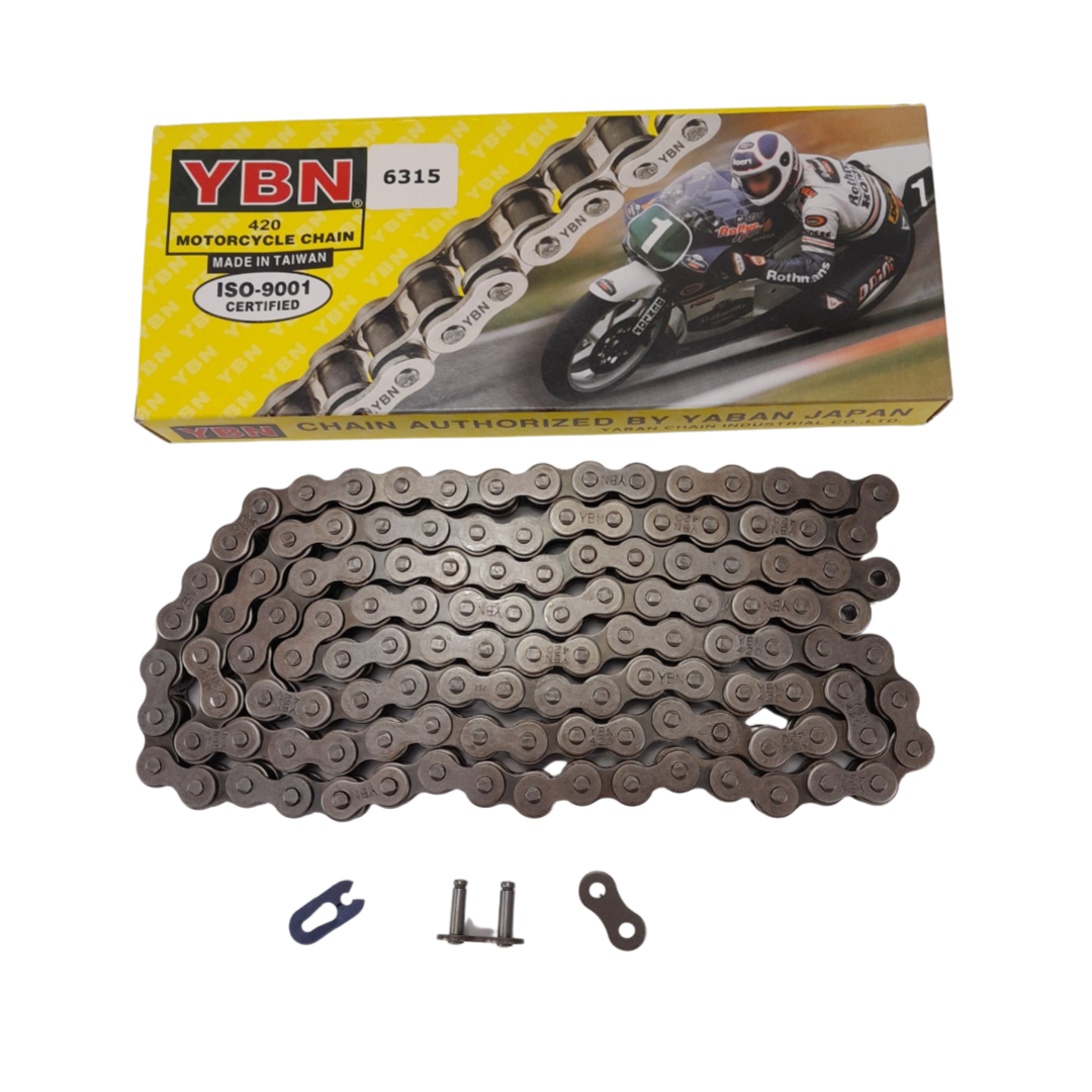 YAMAHA/KREIDLER Ketting 1/2 x 1/4 122 schakels 420 BROMFIETS UNIVERSEEL voor Kreidler