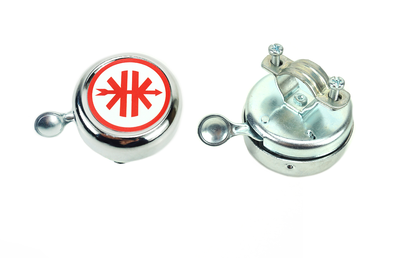 Bel met logo chroom voor Kreidler
