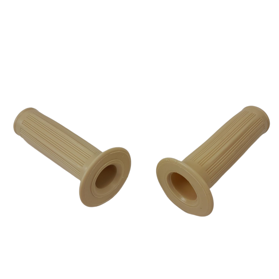 BROMFIETS BROMFIETS SACHS Handvat set rubber CREME 22/24 STUUR UNIVERSEEL *in prijs verlaagd* 05.12.45 510-17.912 voor Kreidler