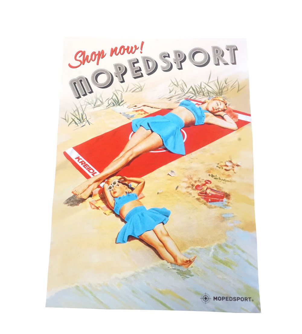 KREIDLER UNIVERSEEL Poster Badhandoek vintage A3 formaat - Kreidler onderdeel