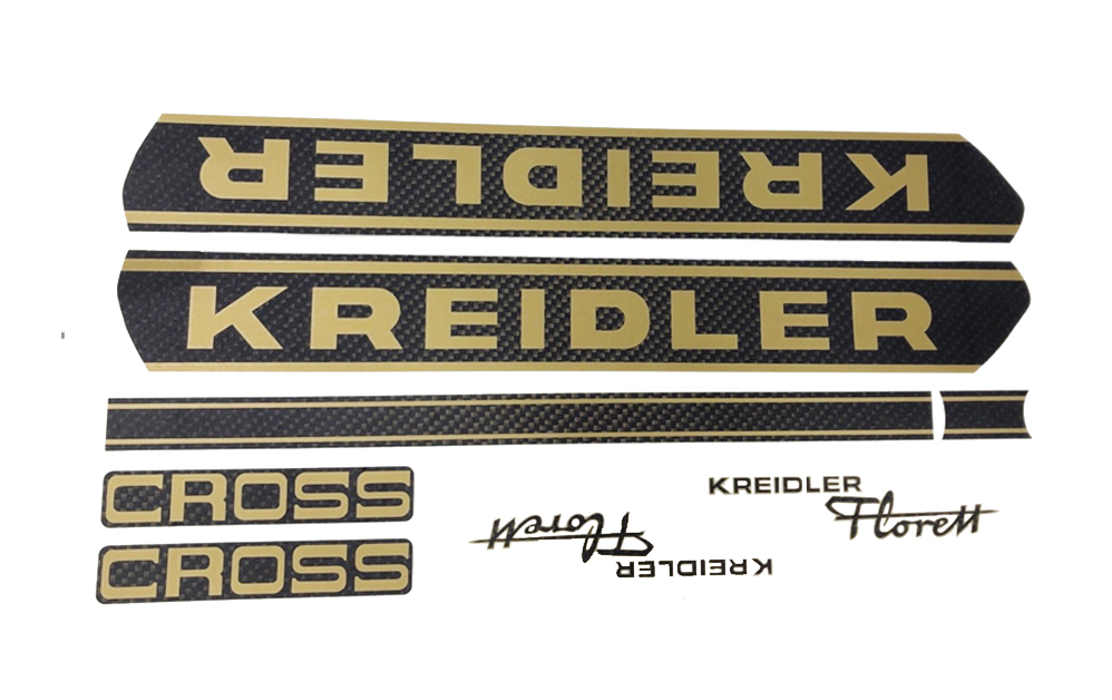 Stickerset Carbon Cross compleet 8-delig sticker voor Kreidler