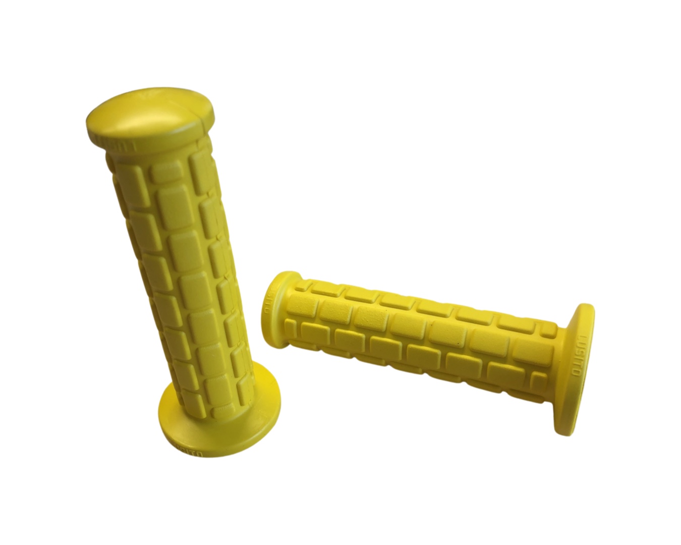 UNIVERSAL Handvat rubber set geel 22/24x115mm Lusito KREIDLER BROMFIETS PUCH TOMOS - Kreidler onderdeel