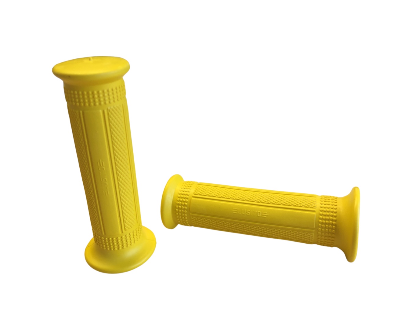 UNIVERSEEL Handvat rubber set geel 22/24x115mm Targa Lusito KREIDLER PUCH TOMOS - Kreidler onderdeel