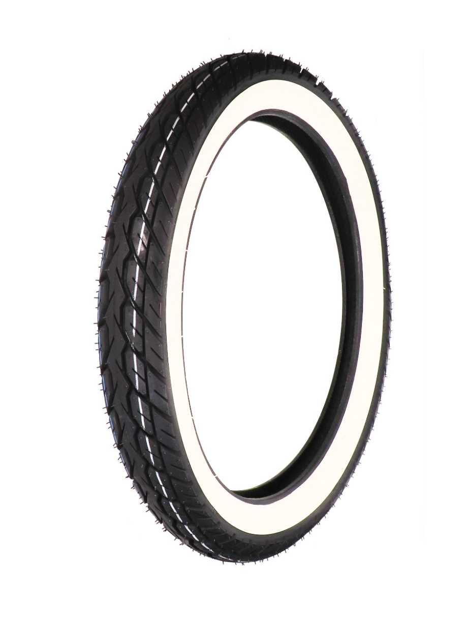 UNIVERSEEL Buitenband 2.75x17 whitewall (wit) 17 INCH - Kreidler onderdeel