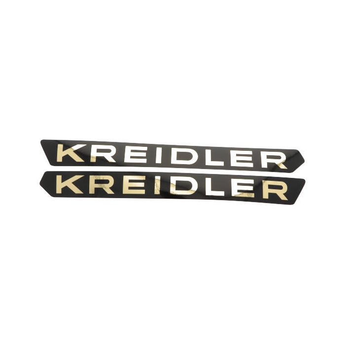 Stickerset benzinetank 1973-1975 zwart/goud voor Kreidler