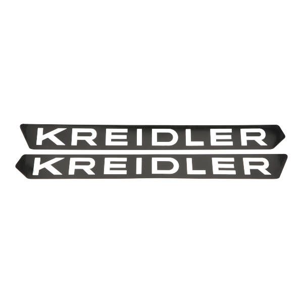Stickerset benzinetank 1973-1975 zwart/chroom voor Kreidler