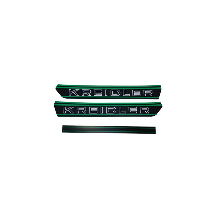 Stickerset benzinetank zwart/groen kreidler - Kreidler onderdeel