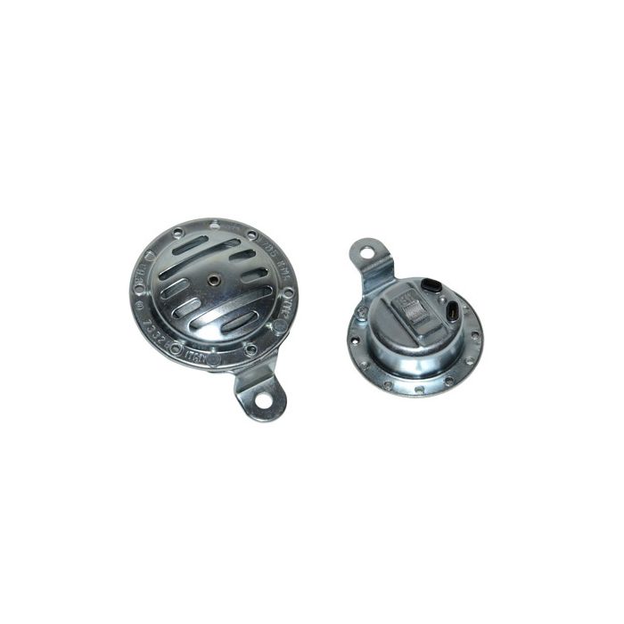 Claxon effe 6v wissel o.a. 74mm aluminium camino, tomos, kreidler, puch maxi, zundapp voor Kreidler