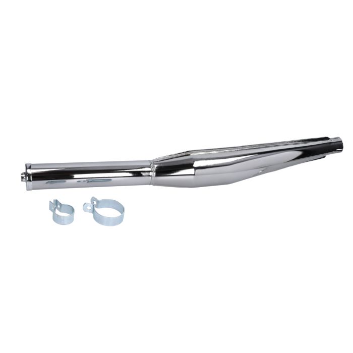 Uitlaat jamarcol cross (made in EU) fuego 32mm chroom kreidler, zundapp voor Kreidler
