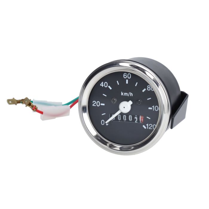 Km tellerklok 120km/u chrome rand vdo 60mm kreidler, sachs, zundapp voor Kreidler