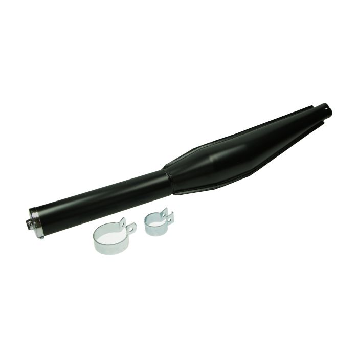 Uitlaat jamarcol cross (made in EU) 32mm zwart kreidler, zundapp voor Kreidler