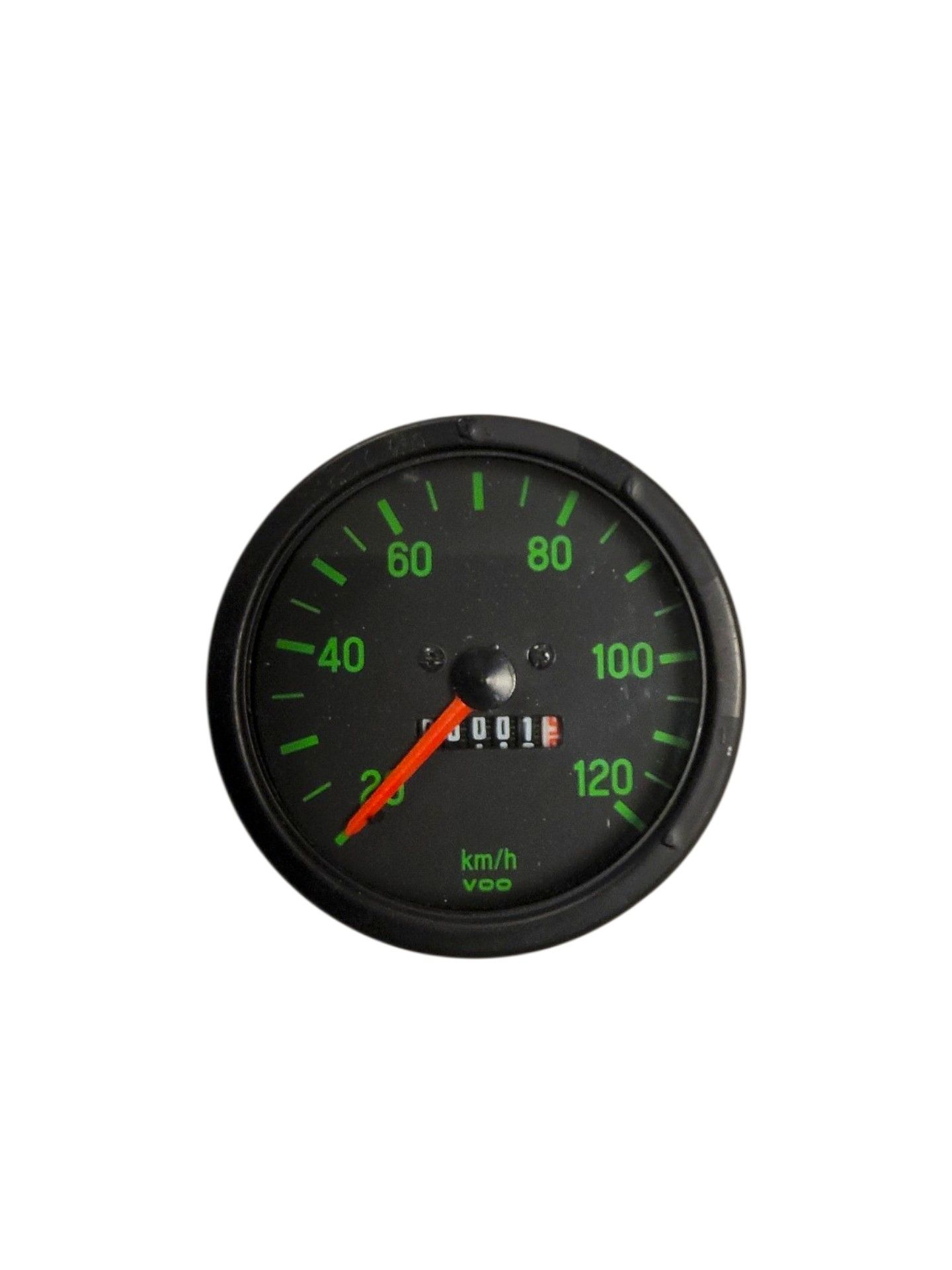 Km tellerklok 120 km/u !!Schade tellerrand !! zwart/groen kreidler - Kreidler onderdeel