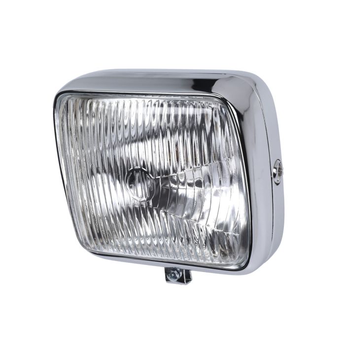 Koplamp guia vierkant (made in EU) chroom kreidler, zundapp voor Kreidler