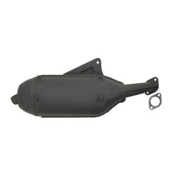 Uitlaat jamarcol + knik (made in EU) 32mm chroom kreidler