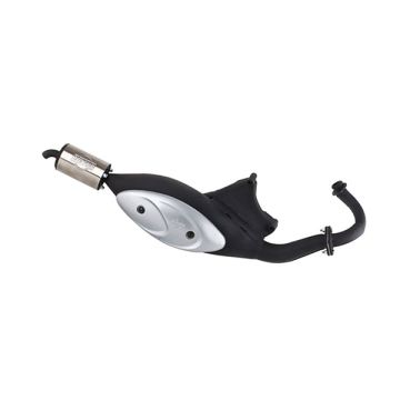 Uitlaat jamarcol + knik (made in EU) 32mm chroom kreidler