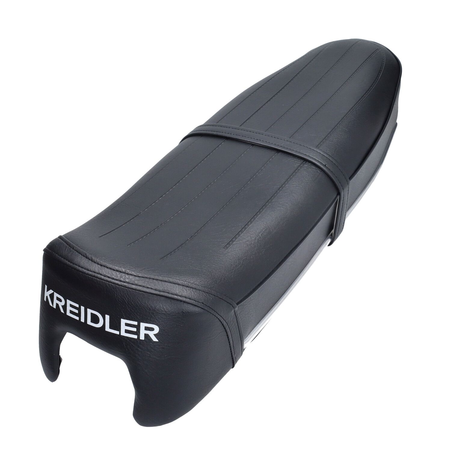 Buddyseat model 1973 + woord open lengte strepen (made in EU) zwart kreidler 27.94.95 - Kreidler onderdeel