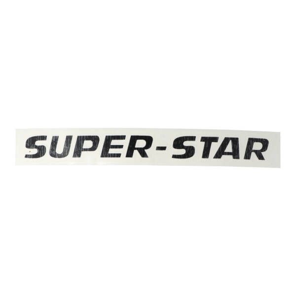 Sticker (super-star) zwart/wit voor Kreidler