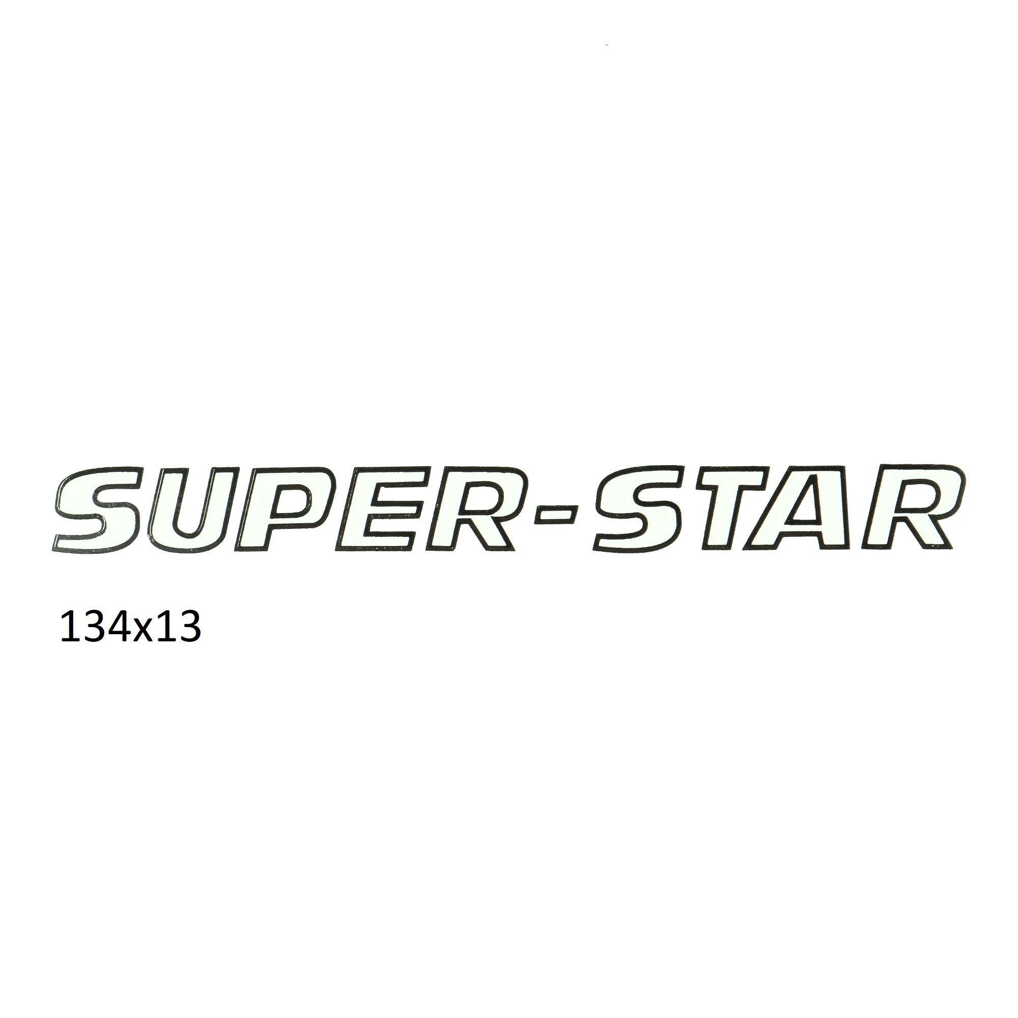 Sticker (super-star) wit/zwart voor Kreidler