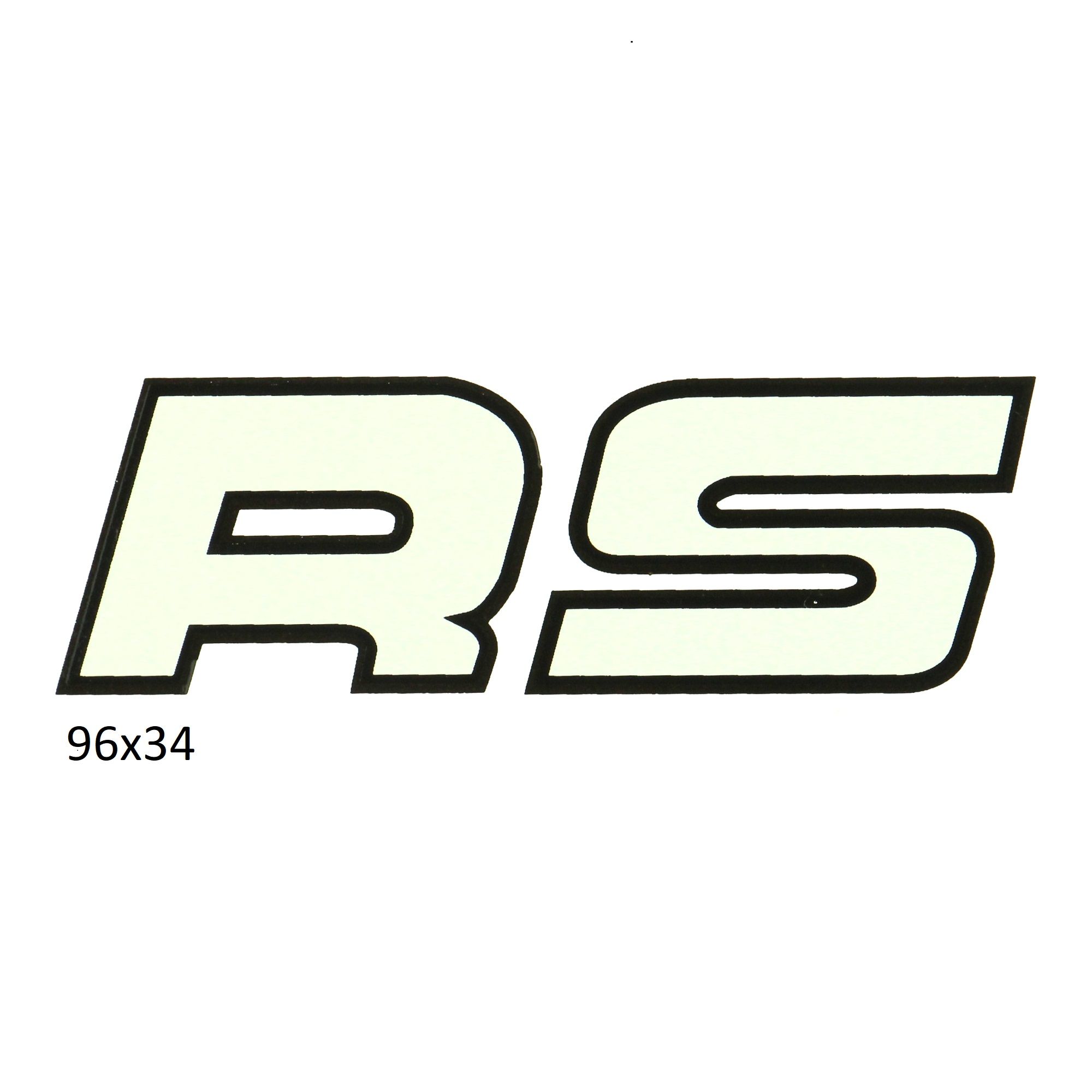 Sticker wit/zwart rs voor Kreidler