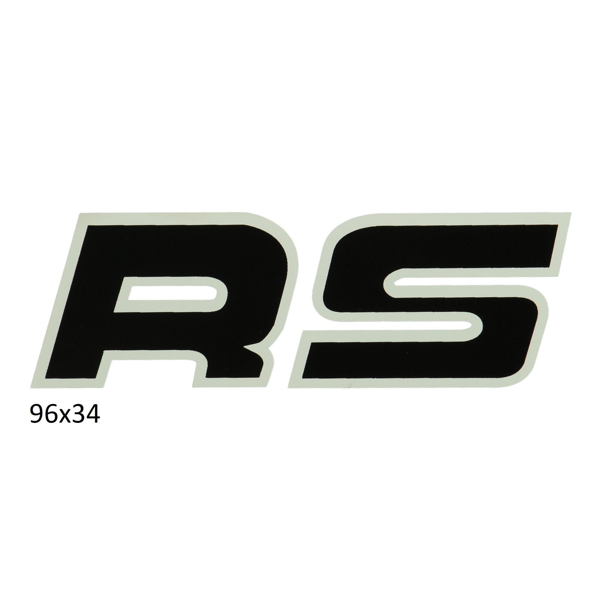 Sticker zwart/wit rs voor Kreidler