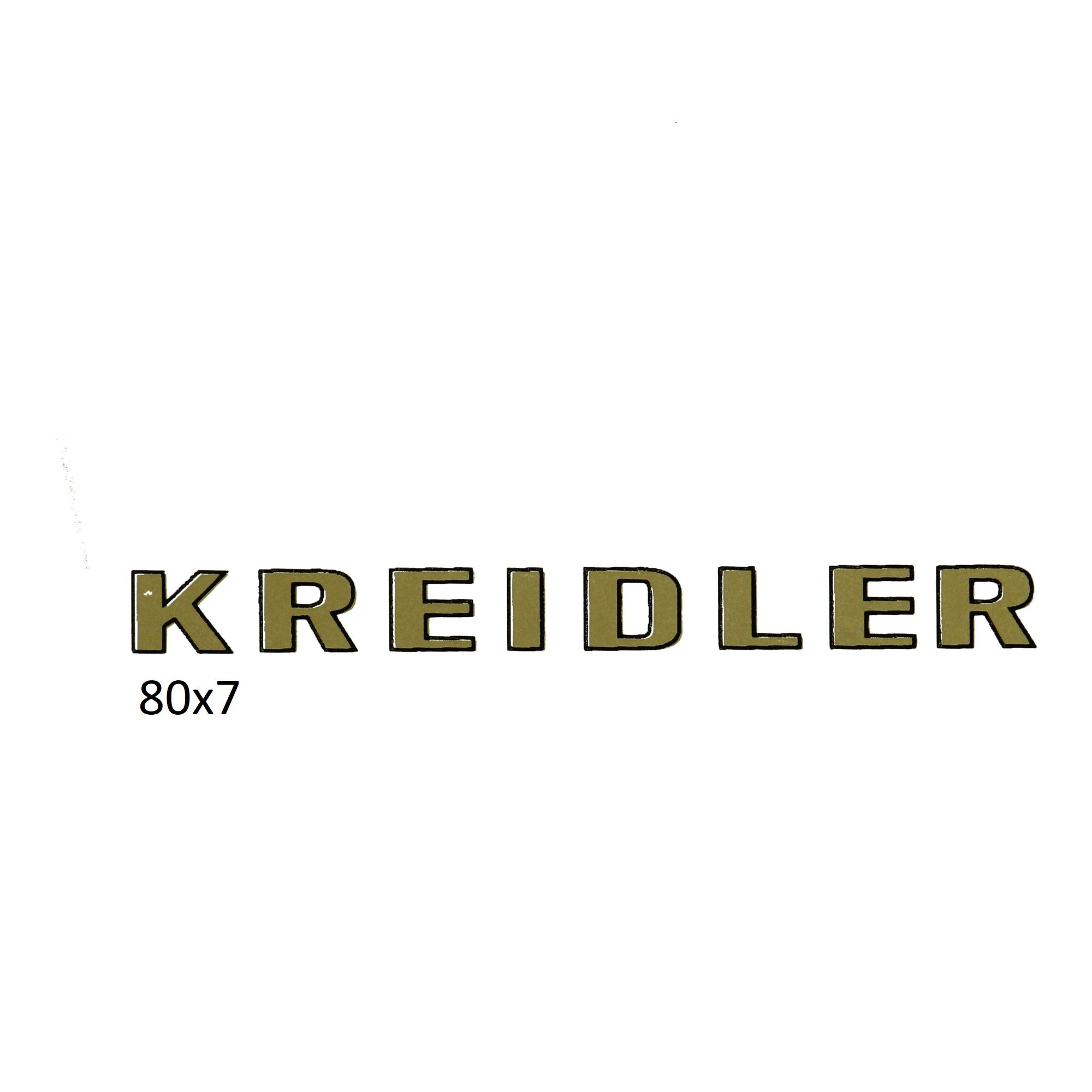 Sticker woord [kreidler] goud voor Kreidler