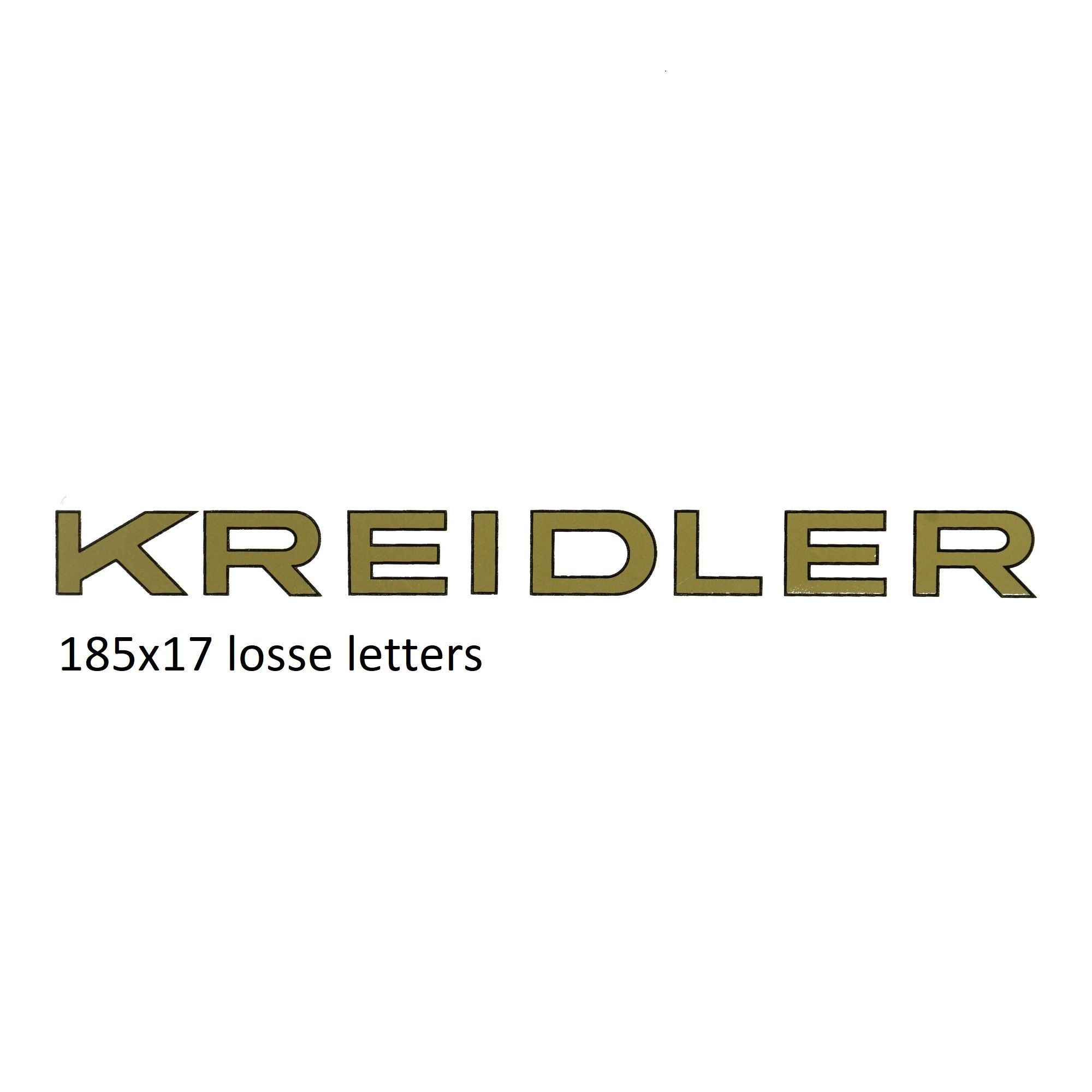 Sticker woord [kreidler] goud voor Kreidler