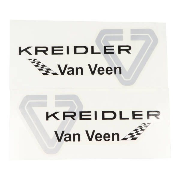 Sticker Van Veen zwart/grijs voor Kreidler