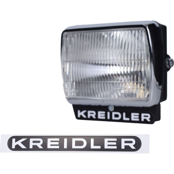 Sticker 165x18,6mm zwart/wit 10 stuks voor Kreidler