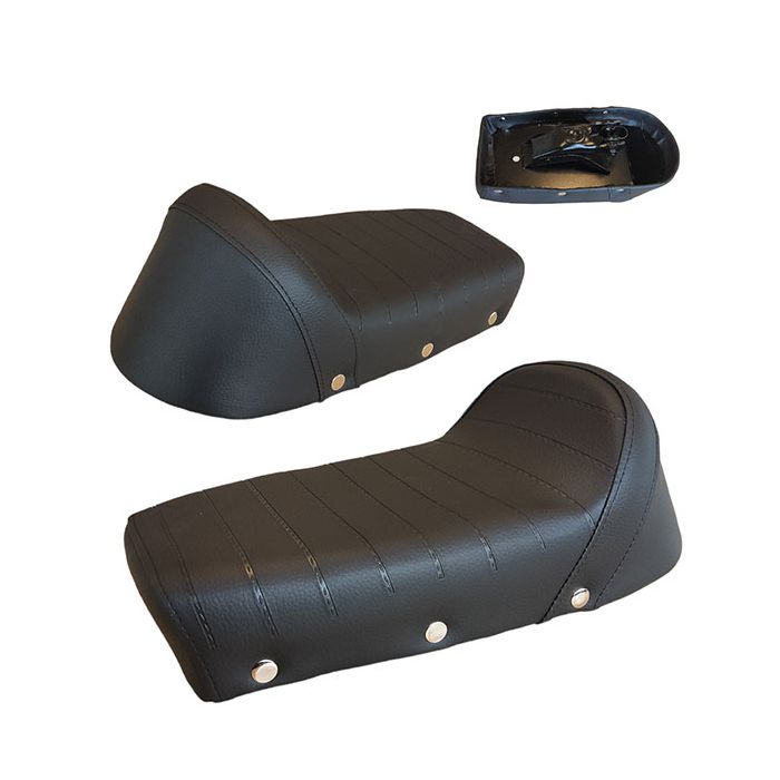 Buddyseat kort zonder opdruk Sport zwart bromfiets, kreidler, sachs, puch maxi voor Kreidler